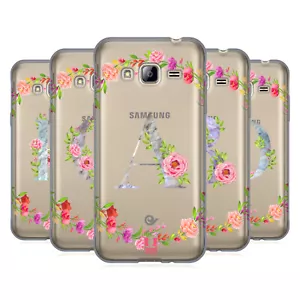 HEAD CASE DESIGNS DECORATIVE INITIALS GEL CASE & WALLPAPER FOR SAMSUNG PHONES 3 - Picture 1 of 20