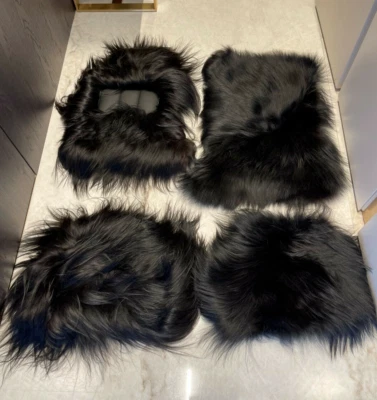 Genuine Sheepskin Floor Mats For Rolls Royce Ghost 2010-2019 ER56 Design Luxury - Изображение 1 из 4