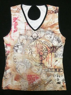 So Sporty women's multi-colored zodiac print stretch sports bra tank top Sz L - Image 1 of 2