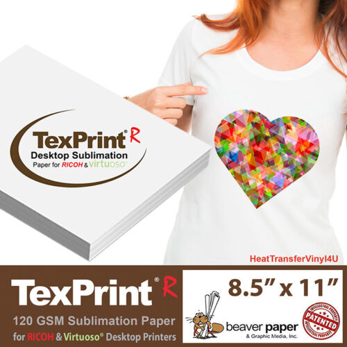 TexPrint®R Desktop Sublimation Paper - 8.5" X 11" **FREE SHIPPING*