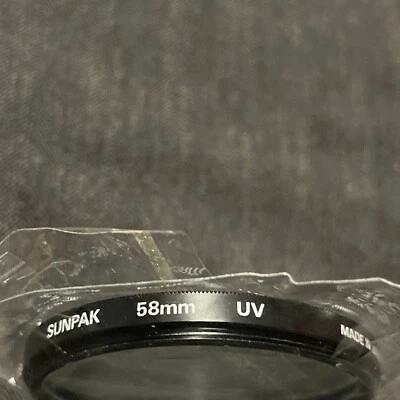 Sunpak 58mm UV Ultraviolet protection Glass lens filter threaded  - Image 1 of 4