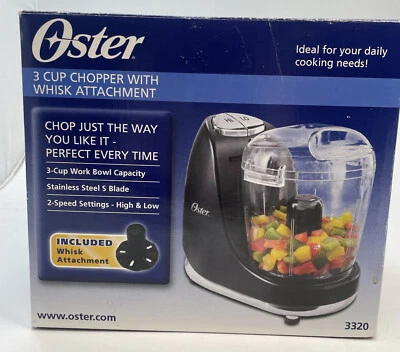 OSTER Mini Chopper-3C .Chops Onion, Veggies, Nuts, & WHISKS Model FPSTMC3321 - Image 1 of 4
