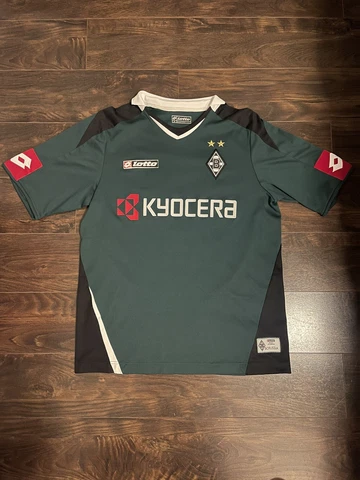 Lotto Borussia Monchengladbach Soccer Green Jersey S Bundesliga 2007-2008 Cover