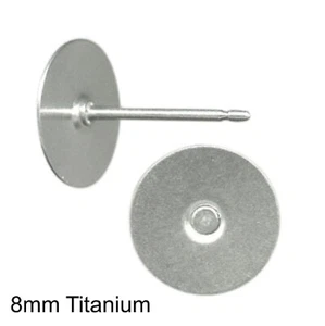 1000 x 8mm Titanium Studs - No Clutch - Picture 1 of 1