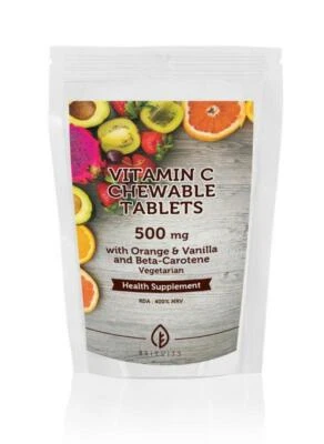 BRITVITS Vitamin C Vanilla Chewable 30/60/90/120/180/250/500/1000 Tablets UK