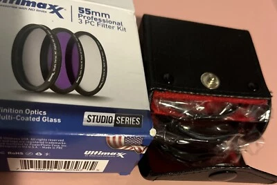 ULTIMAXX 3 Piece Multi Coated HD Filter Kit (UV, CPL, FLD) for Canon Nikon Sony - Image 1 of 4