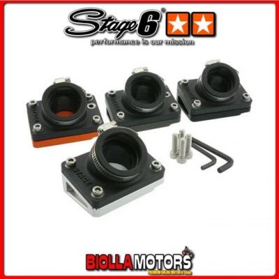 S6-3314015/OR RIALZO STAGE6 R/T + COLLETTORE DRITTO 28 X 34,5 X PWK/KOSO PIAGGIO - Immagine 1 di 4