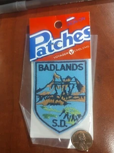 Vintage Voyager Badlands South Dakota Embroidered Patch Emblem NEW Iron On/Sew - Picture 1 of 3