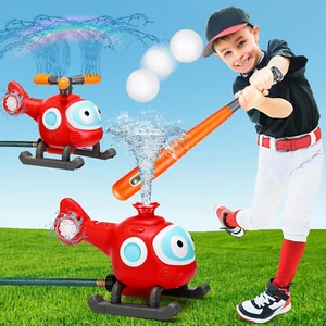 ✨ Water Sprinkler Baseball Toy 2 in 1 Summer Water Game with 2 Sprinkler Heads 3 - Picture 1 of 6
