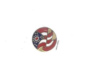 1976 GERALD FORD era ENAMELED OHIO BICENTENNIAL DESIGN LAPEL PIN - W.H. EMPLOYEE - Picture 1 of 1