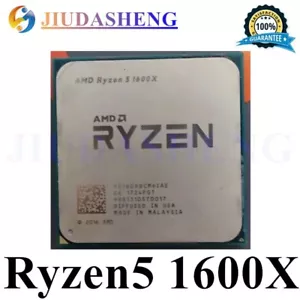 AMD Ryzen 5 1600X CPU Processors R5-1600X 3.6GHz 6Core 12Thr Socket AM4 95W - Picture 1 of 1
