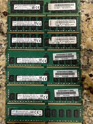 MIXED BRAND/SPEED 16GB & 8GB 2RX4 PC4-2133P DDR4 ECC Server Memory 80GB READ!! - Image 1 of 4