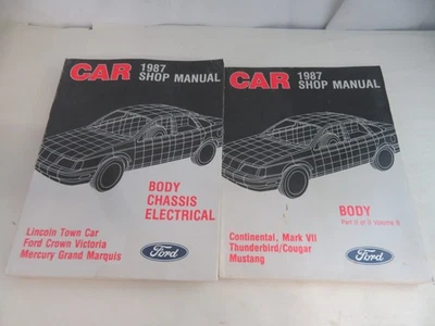 1987 Ford Mustang Thunderbird Mark VII Cougar Shop Руководство по Ремонту A B - Изображение 1 из 4