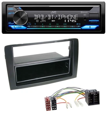JVC Bluetooth MP3 USB DAB CD Autoradio für Fiat Idea (350 03-11) schwarz - Bild 1 von 4