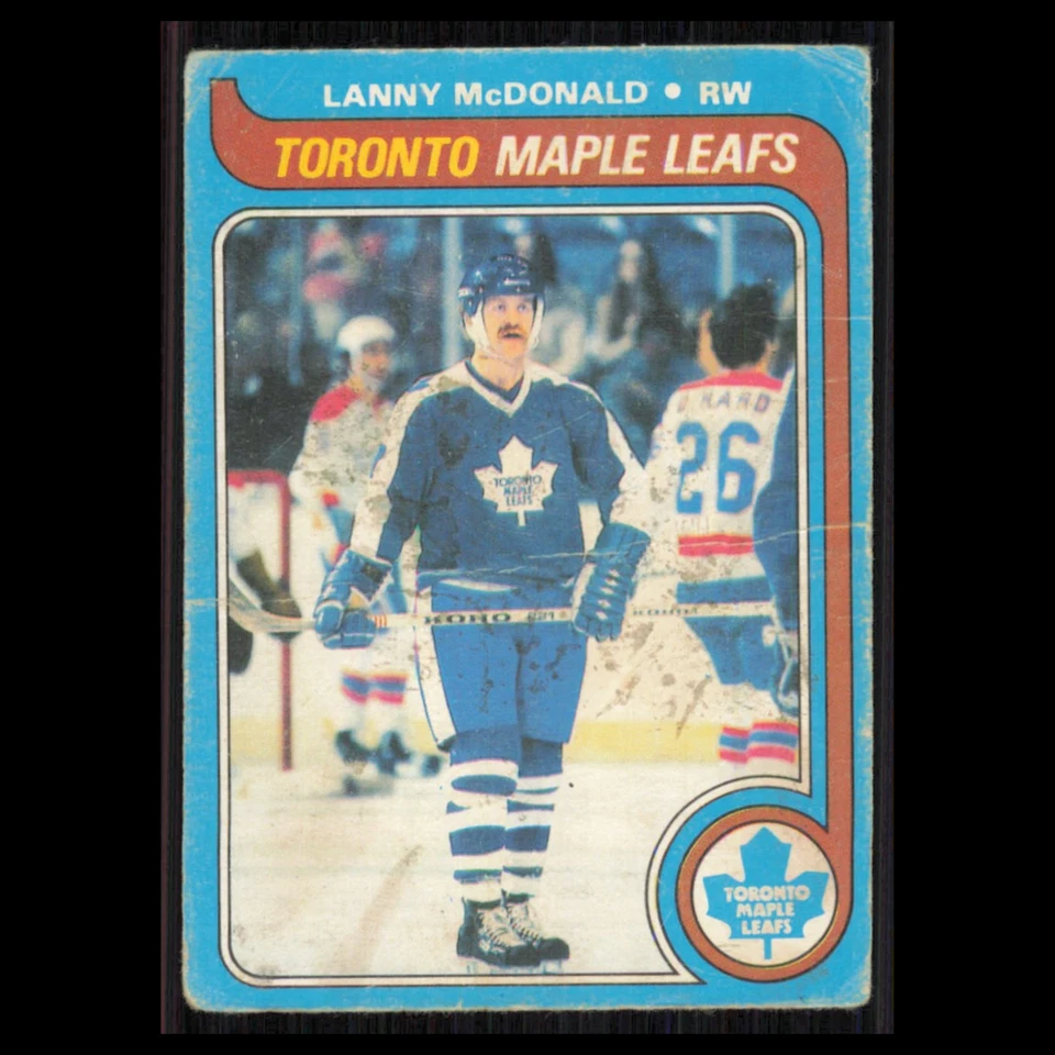 Lanny McDonald #153 1979 O-Pee-Chee Toronto Maple Leafs Hockey Card NHL Poor - Image 1 of 3