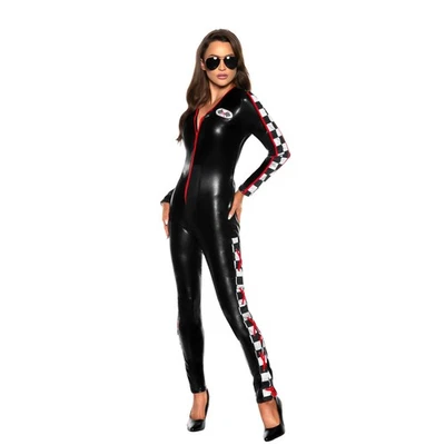 Fast Lane Race Car Driver Adult Women's Costume - Image 1 of 4