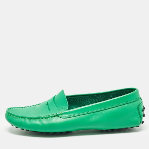 TOD’S Mocassini Tod's in pelle verde taglia 36 5