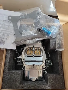 Univ Double Pumper Carburetor-Pol For Holley 0-4781S 850CFM 4-cylinder NEW - Foto 1 di 8