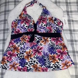 Swimsuits For All Women’s Tankini Halter Top - Size 22 - Picture 1 of 7