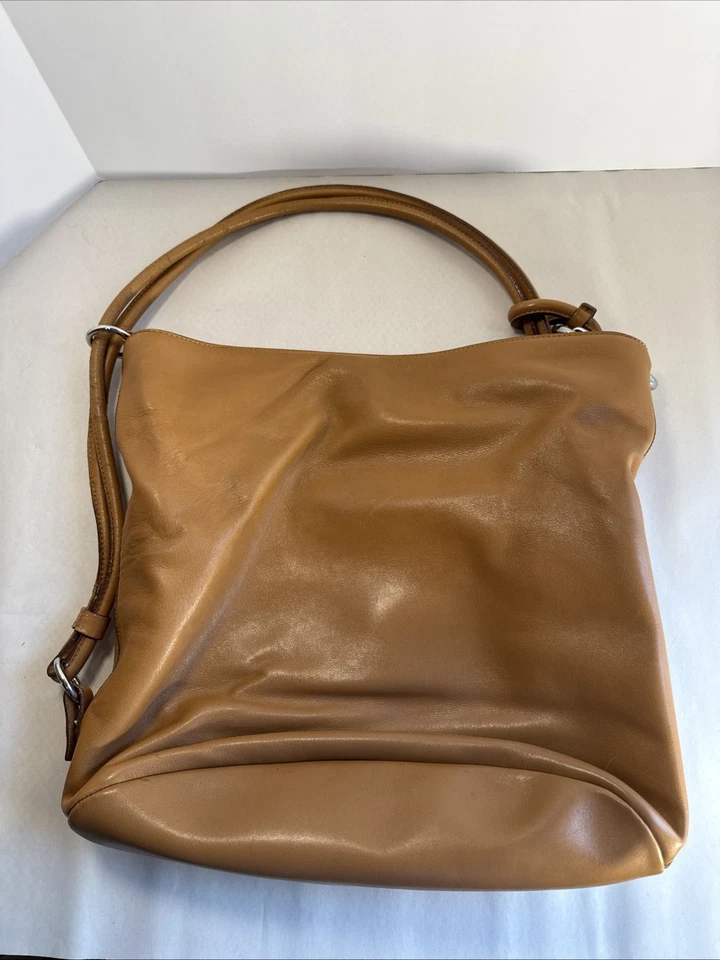 Vintage Soft Leather Shoulder Bag By Mauro Governa for Suarez NY -Unique Style - Image 1 of 4