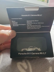 BUB Porsche 911 Carrera RS 2.7 White Scale 1:87 Model Car - Picture 1 of 7