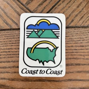Pegatina de vinilo vintage de los 80 Coast to Coast Oregon Pacific Northwest B18 - Imagen 1 de 2