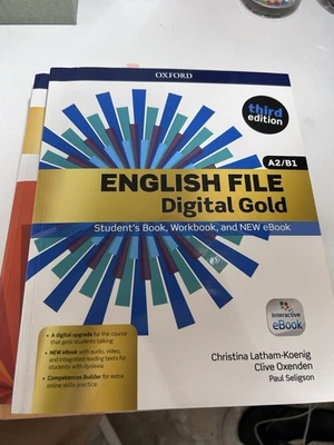 libro scolastico di inglese per medie superiori English file Digital Gold Oxford - Immagine 1 di 2
