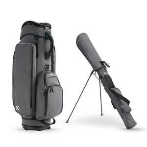 KVV Borsa Carrello 2 in 1 con Supporto Staccabile Full Size Borsa da Trasporto, Borsa da Golf per Uomo - Foto 1 di 7