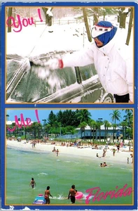 Enjoying the Sunshine and the Beach. You - Me Florida Postcard c2000 - Picture 1 of 2