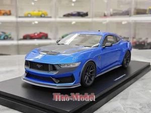 Topspeed 1:18 Ford Mustang 2024 Resin Model Car Ornaments Birthday Gifts Blue - Picture 1 of 19