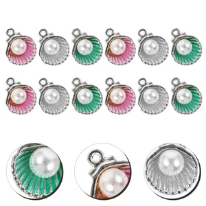  12 Pcs Charm Seashell Jewelry Decor Earring Charms for Jewellery Making - Picture 1 of 10