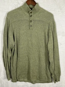 The Territory Ahead Men's Knit Sweater Size LT Tall Green Color Stretch - Picture 1 of 18