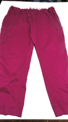 Pantalón Médico Koi Elástico Talla 3x Mezcla de Algodón/Poliéster Magenta Estilo Carga En muy buena condición Foto 1 de 4