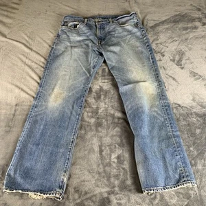 Polo Ralph Lauren Jeans Mens 35x30 Blue Vintage 067 Denim Dark Wash Straight Fit - Picture 1 of 14