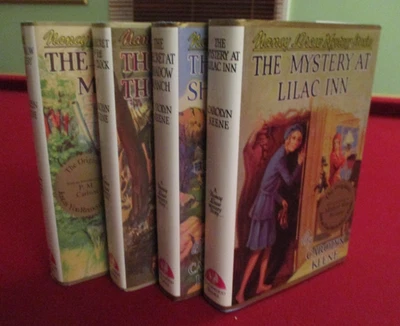 4 Nancy Drew Mystery Stories ~ Lilac Inn ~ Old Clock ~ Shadow Ranch ~ Bungalow Foto 1 de 3