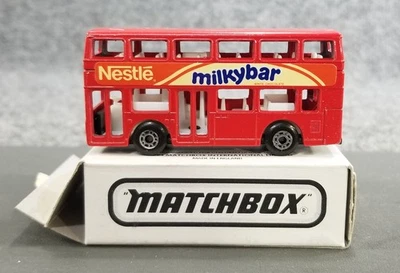 Matchbox MB17C 1981 RED NESTLE MILKYBAR Leyland Titan London Bus Nu Mint Boxd - Image 1 of 4