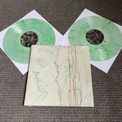 Low Roar – 0 (2014) Vinyl Record 2xLP NEW - CLEAR w/ GREEN Swirls - Image 1 of 4