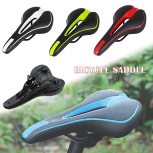 Sella Sella Cuscino Bici MTB Ciclismo Mountain Road Bike Antiscivolo Morbida - Foto 1 di 27