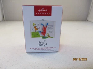 Hallmark 2023 Dr. Seuss's Fox In Socks WHO SEWS WHOSE SOCKS? Ornament - Picture 1 of 2