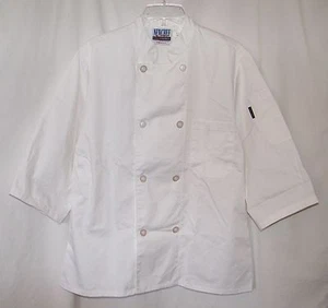 NewChef Fashion Inc. White Chef Jacket . 3/4 Sleeve . Unisex . Size Small - Picture 1 of 2