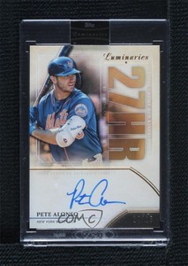 2020 Topps Luminaries Home Run Kings Auto /15 Pete Alonso #HRK-PA Auto