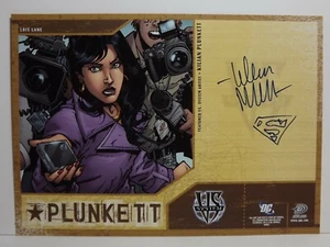 Artist KILIAN PLUNKETT DC VS TCG Promo Card LOIS LANE SDCC AUTOGRAPHED W/ SKETCH - Picture 1 of 2