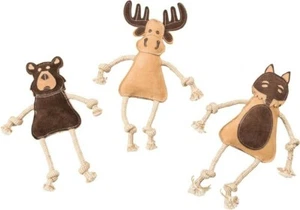 Dura-Fused Leather Forest Animals Assorted Dog Toy, 14 in* - Picture 1 of 1