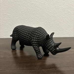 Rhino Modern Sculpture Resin Art New Rhinoceros Home Decor, Birthday Gift - Picture 1 of 10