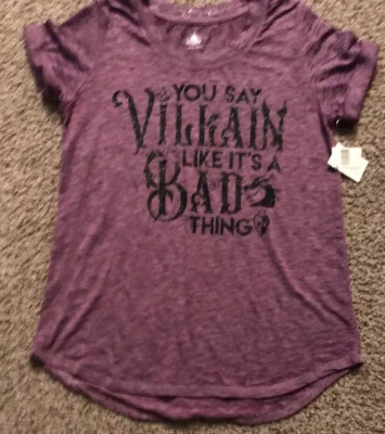 Disney Parks Villains T 恤 YOU SAY VILLAIN LIKE ITS A BAD THING S M L XL 3X — 第 1/4 张图片