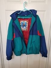 Vintage London Fog Glacial Colourblock Puffer Ski Jacket Snow Coat (Size XL)