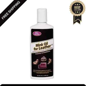 8 Oz. Gel Gloss Mink Oil Leather Protector and Conditioner Restores the New Look - Picture 1 of 4