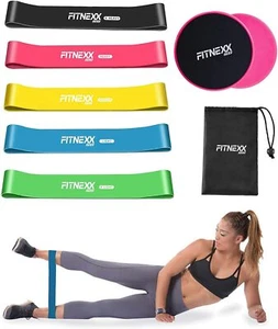 Resistance Bands Home Gym Equipment Workout  Fitness  Elastic Exercise Bands Min - Picture 1 of 8