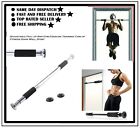 ADJUSTABLE FITNESS ROD DOOR HOME EXERCISE WORKOUT TRAINING GYM BAR CHIN UP SIZE 