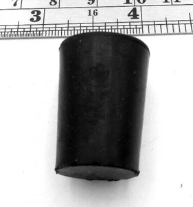 #2 Rubber Stoppers, No Center hole, Plugs 17mm To 19mm Tube Pipe Container Holes - Picture 1 of 12